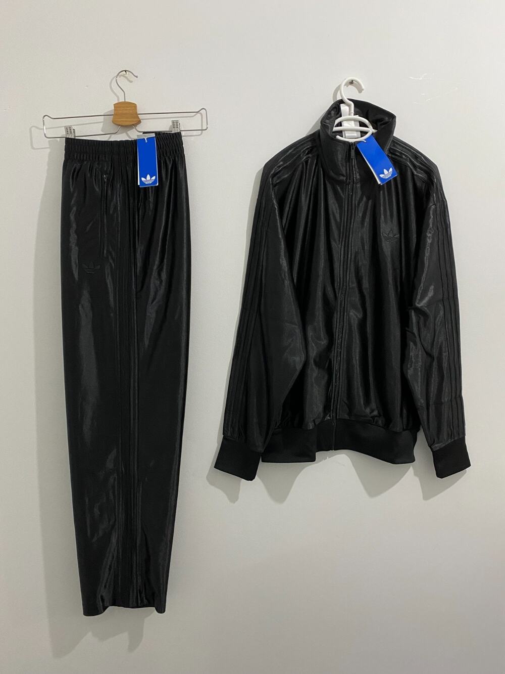 Adidas Originals Classics Firebird Adicolor Metallic Tracksuit Black Size XL